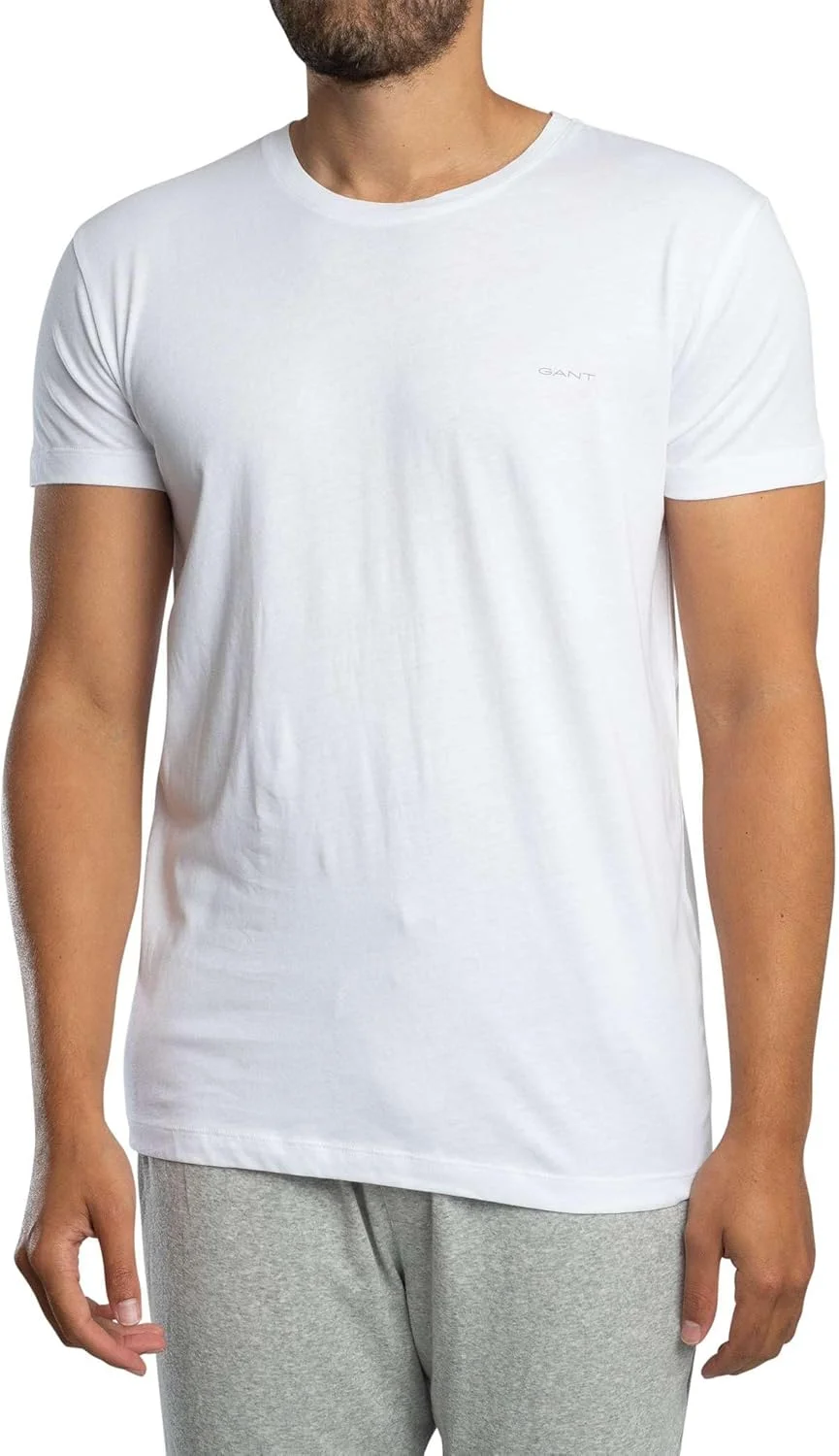 تی شرت آستین کوتاه مردانه Gant مدل C-neck بسته 2 عددی