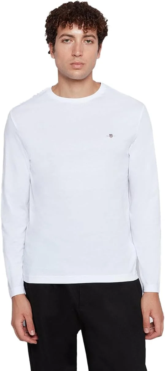 تی شرت آستین بلند مردانه GANT با لوگوی سپر