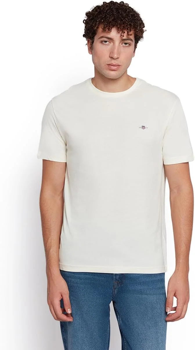 تی شرت آستین کوتاه مردانه GANT با لوگوی سپر