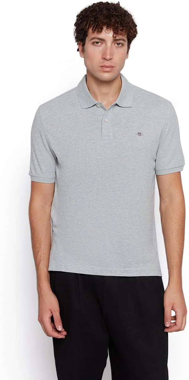 پولوشرت آستین کوتاه مردانه GANT با لوگوی سپر