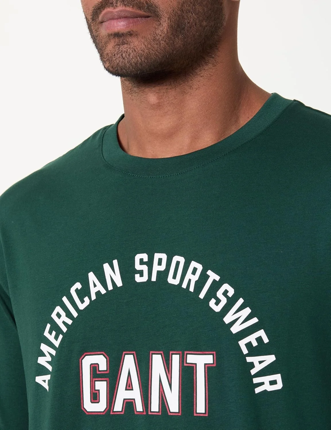 تی شرت آستین کوتاه مردانه طرح دار GANT