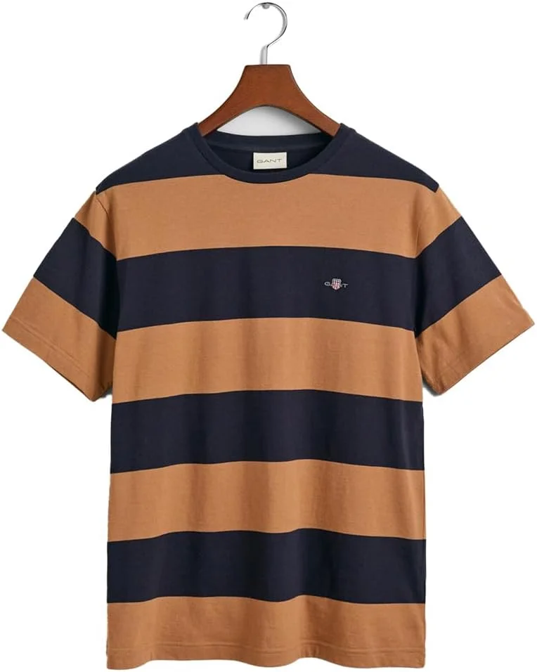 تی شرت مردانه راه راه GANT مدل 2003203-113