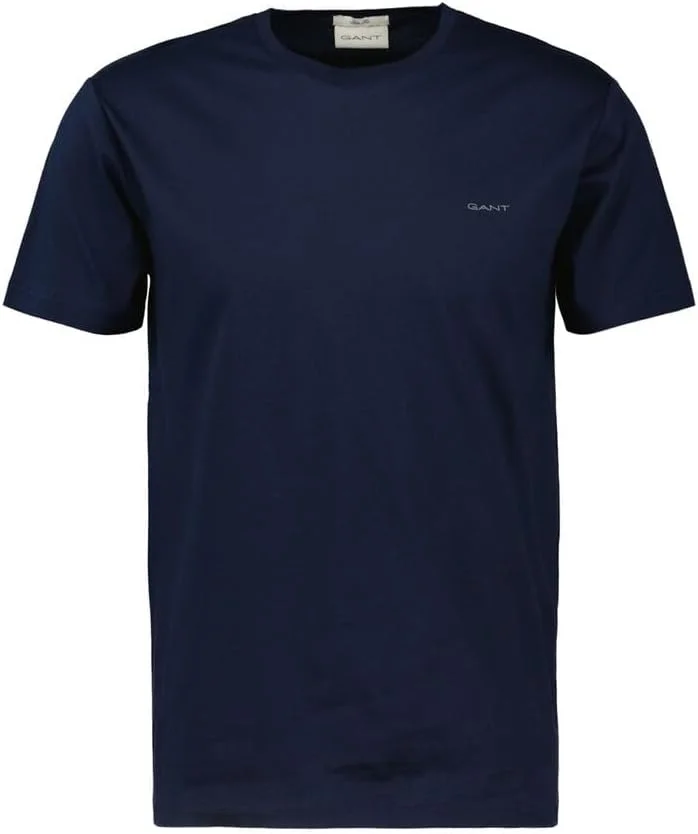 تی شرت آستین کوتاه مردانه GANT مدل Slim Mercerized