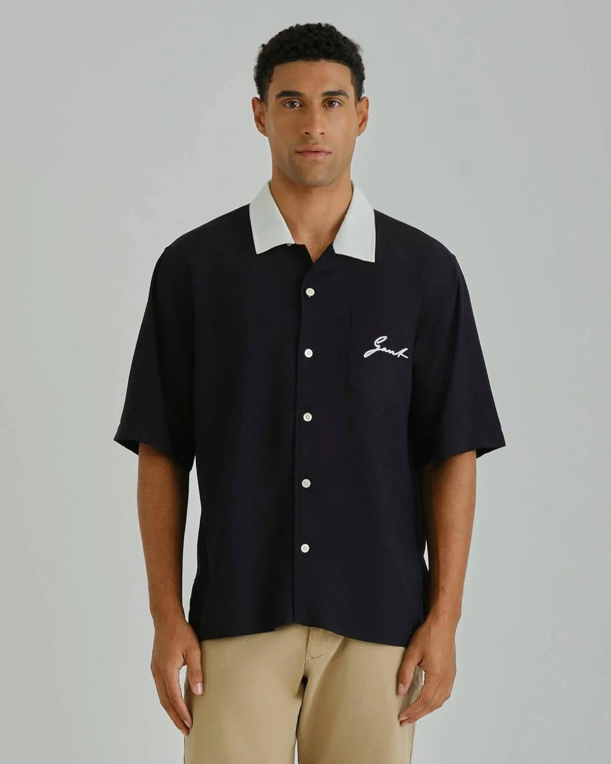 پیراهن مشکی ویسکوز مردانه از کالکشن رمضان GANT