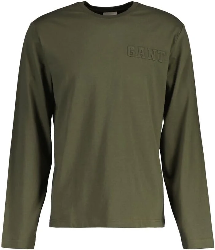 تی شرت آستین بلند مردانه GANT طرح دار