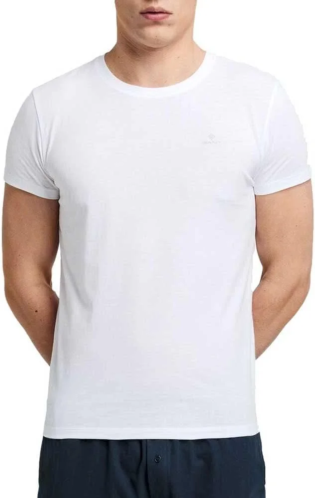 تی شرت یقه گرد مردانه GANT مدل 900002008-5 بسته 2 عددی