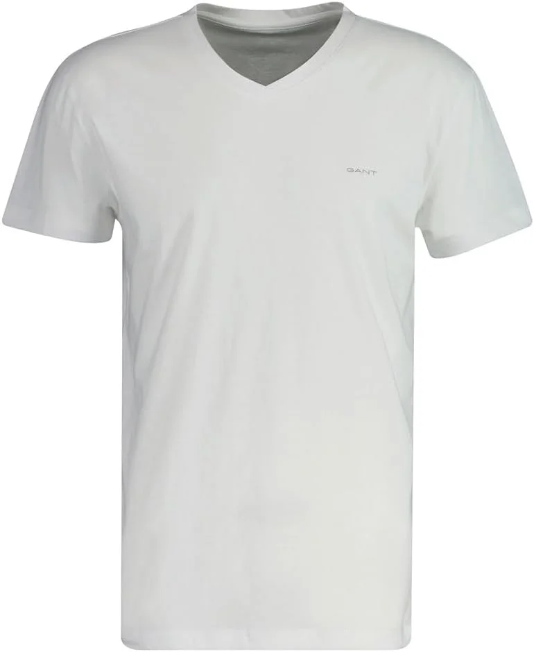 تی شرت یقه هفت آستین کوتاه مردانه Gant، بسته 2 عددی