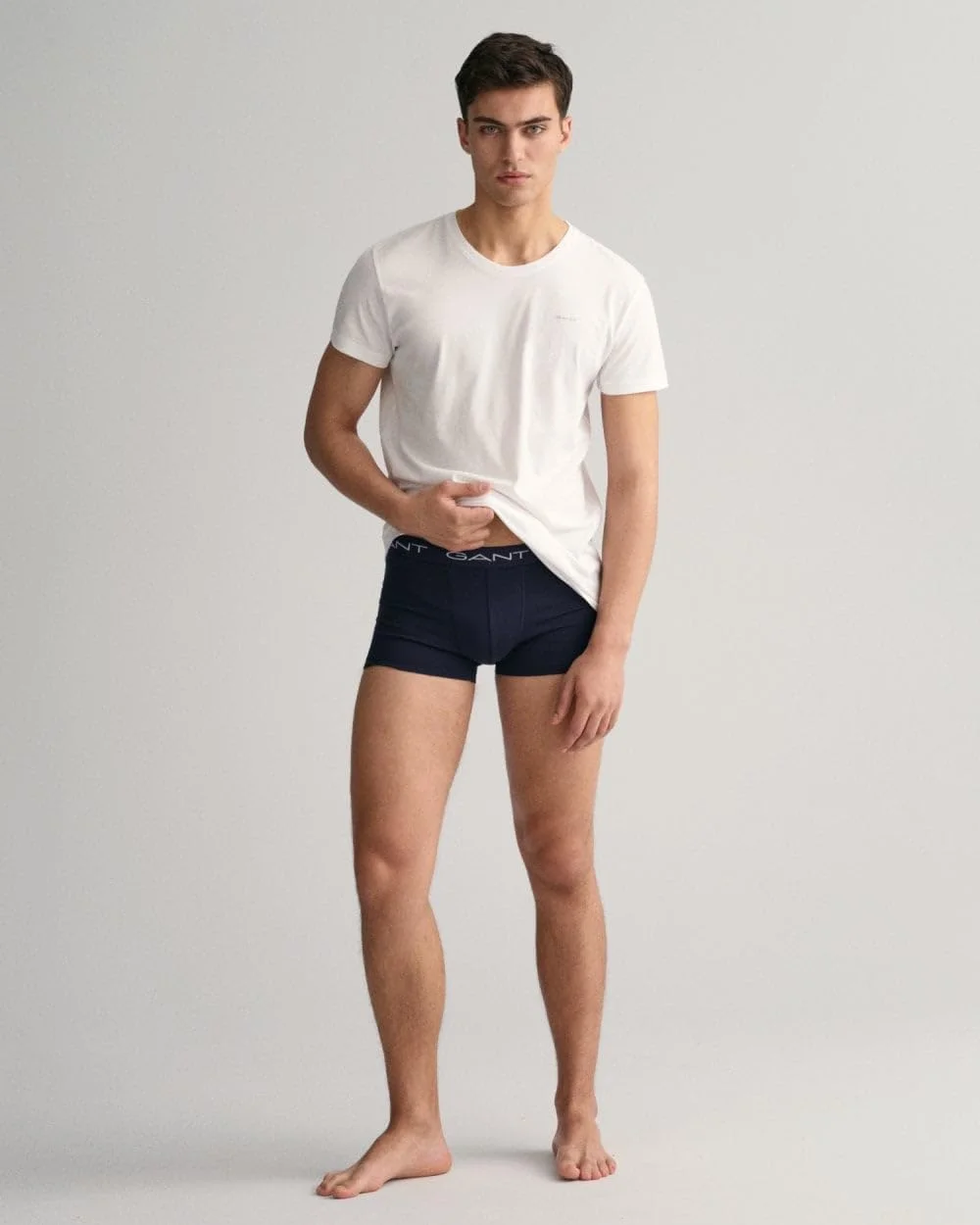 تی‌شرت مردانه یقه گرد GANT مدل 900002008-110 بسته 2 عددی