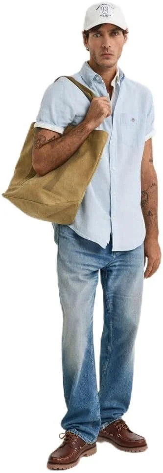 پیراهن مردانه نخی و کتانی معمولی GANT