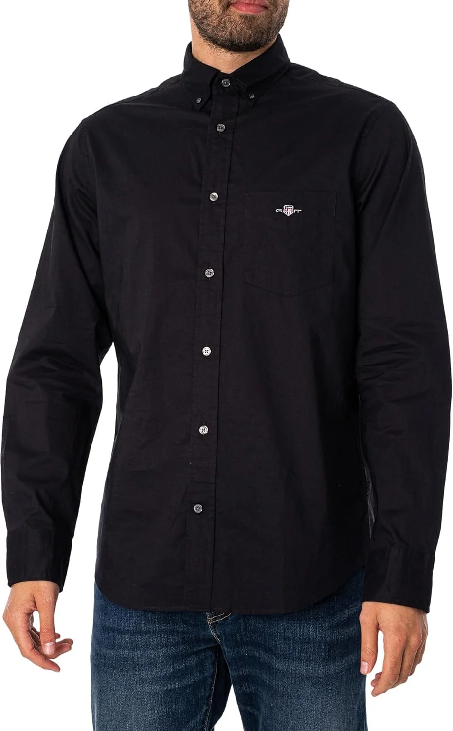 پیراهن مردانه پاپلین مدل رگولار فیت گنت 3000100-110