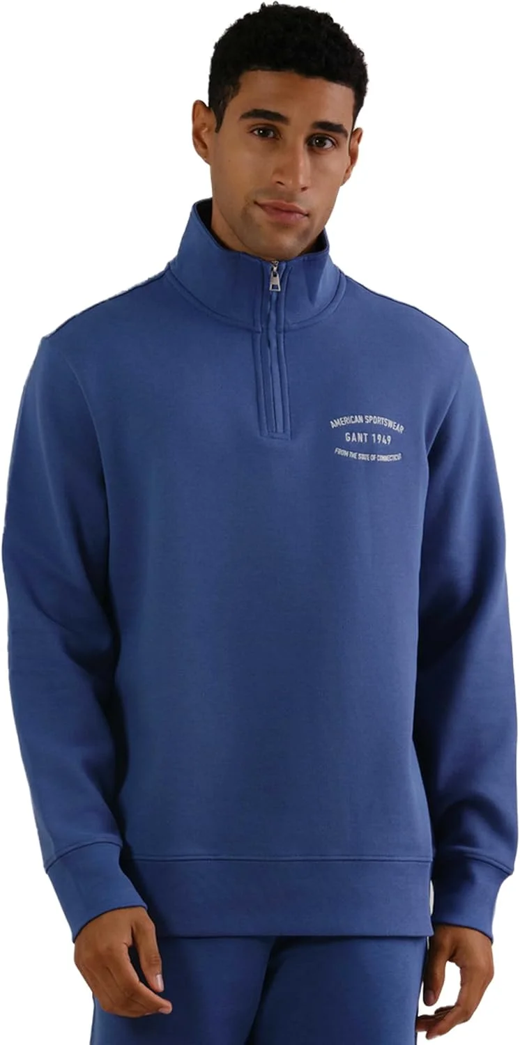 نیم زیپ مردانه گرافیکی GANT