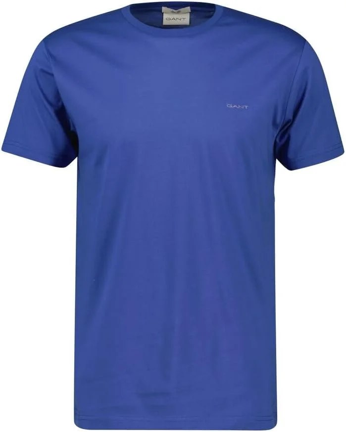 تی شرت آستین کوتاه مردانه گنت مدل 2013035-407 Slim Mercerized