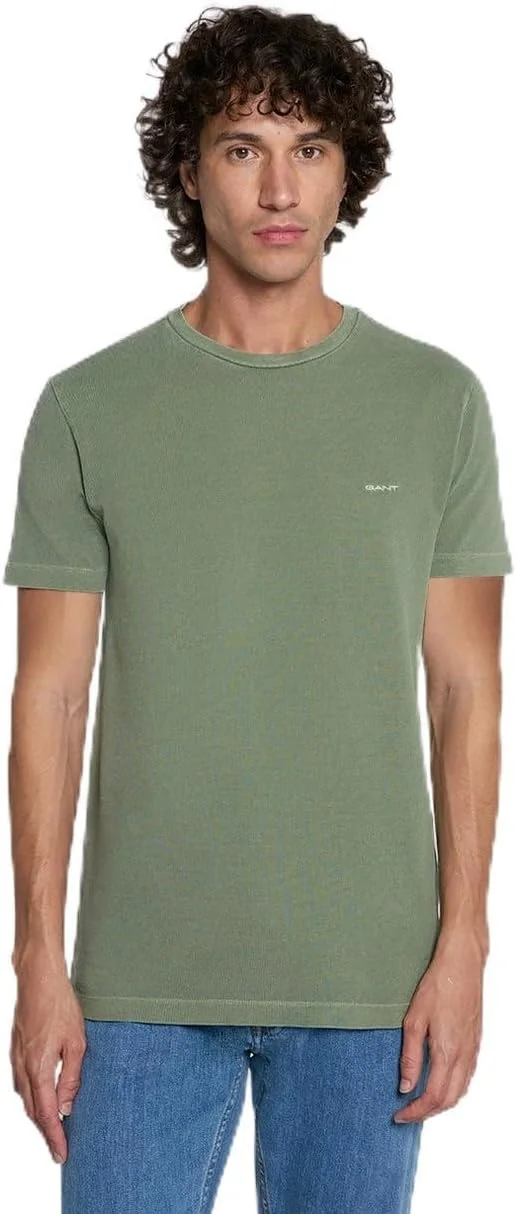 تی شرت مردانه یقه دار آستین کوتاه GANT مدل 2003324-362 با طرح محو شده