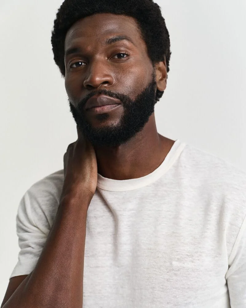 تی شرت مردانه کتان مدل 2003318-130 GANT