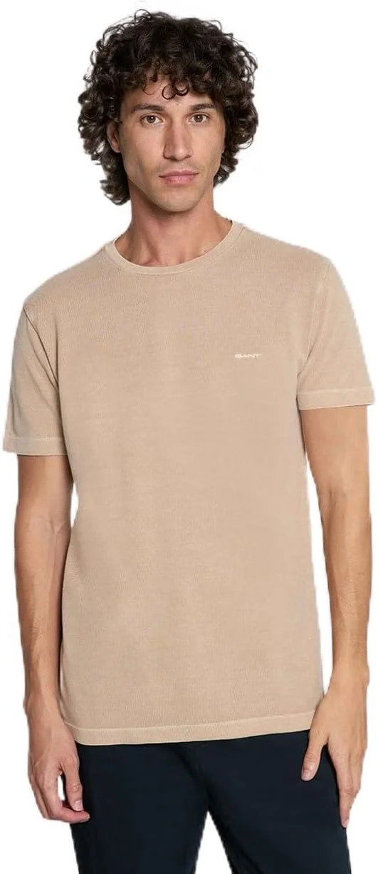 تی شرت مردانه GANT 2003324-277 آستین کوتاه یقه دار با طرح محو