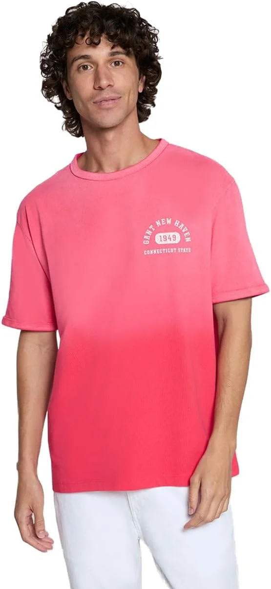 تی شرت گرافیکی مردانه GANT مدل Varsity Worn 2003314-648