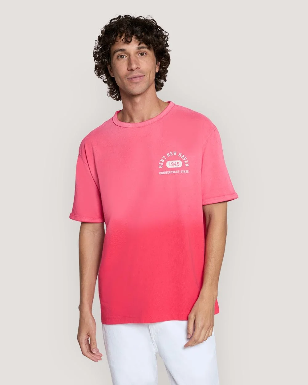 تی شرت گرافیکی مردانه GANT مدل Varsity Worn 2003314-648