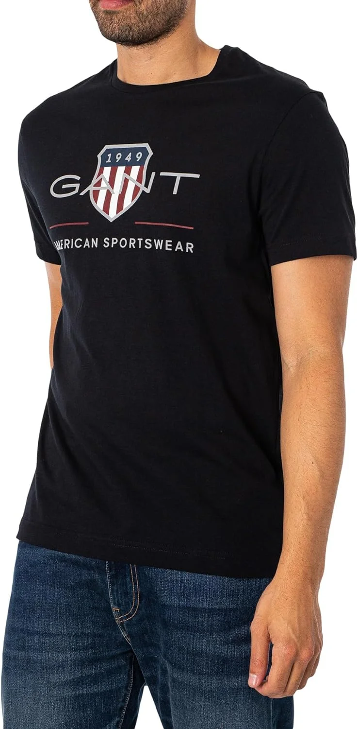 تی شرت مردانه GANT مدل 2003199-110 با طرح سپر آرشیو
