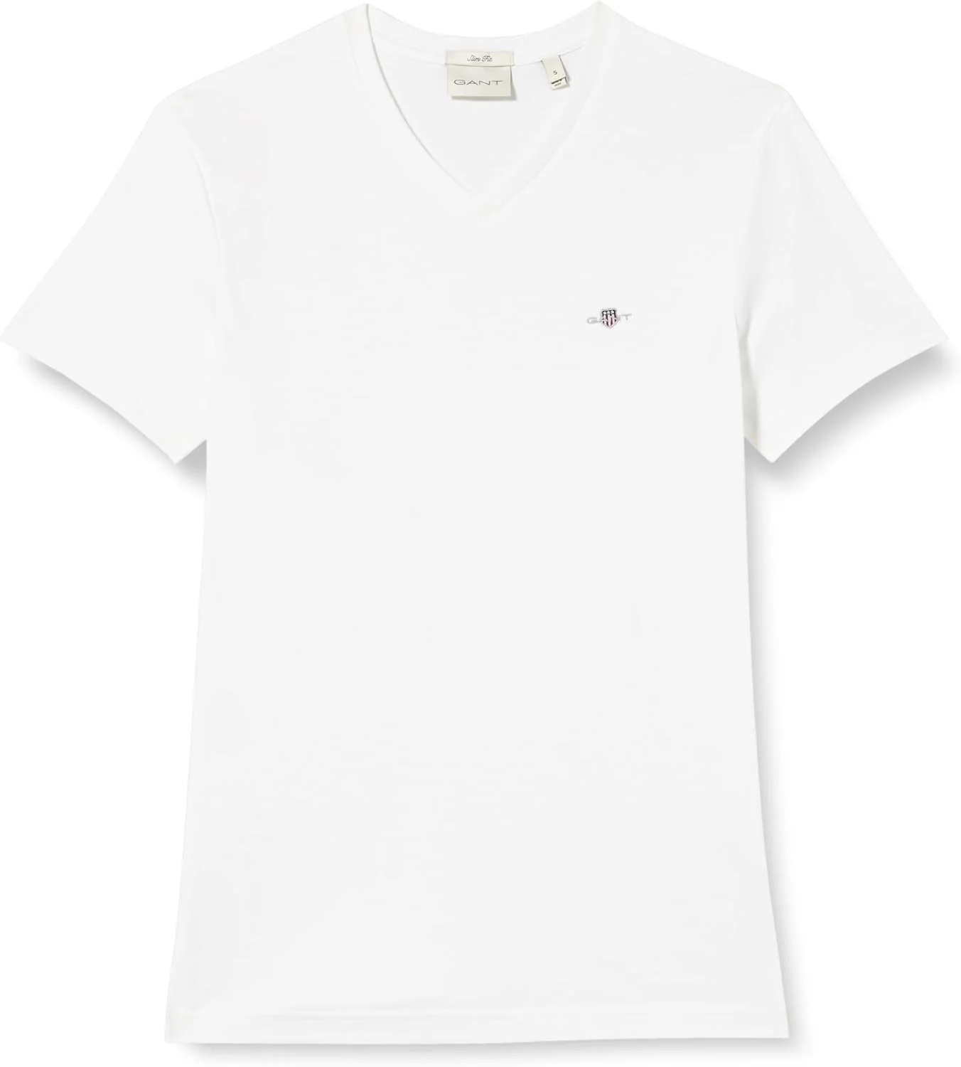 تی شرت یقه هفت مردانه GANT مدل 2003186-110 با برش Slim Fit