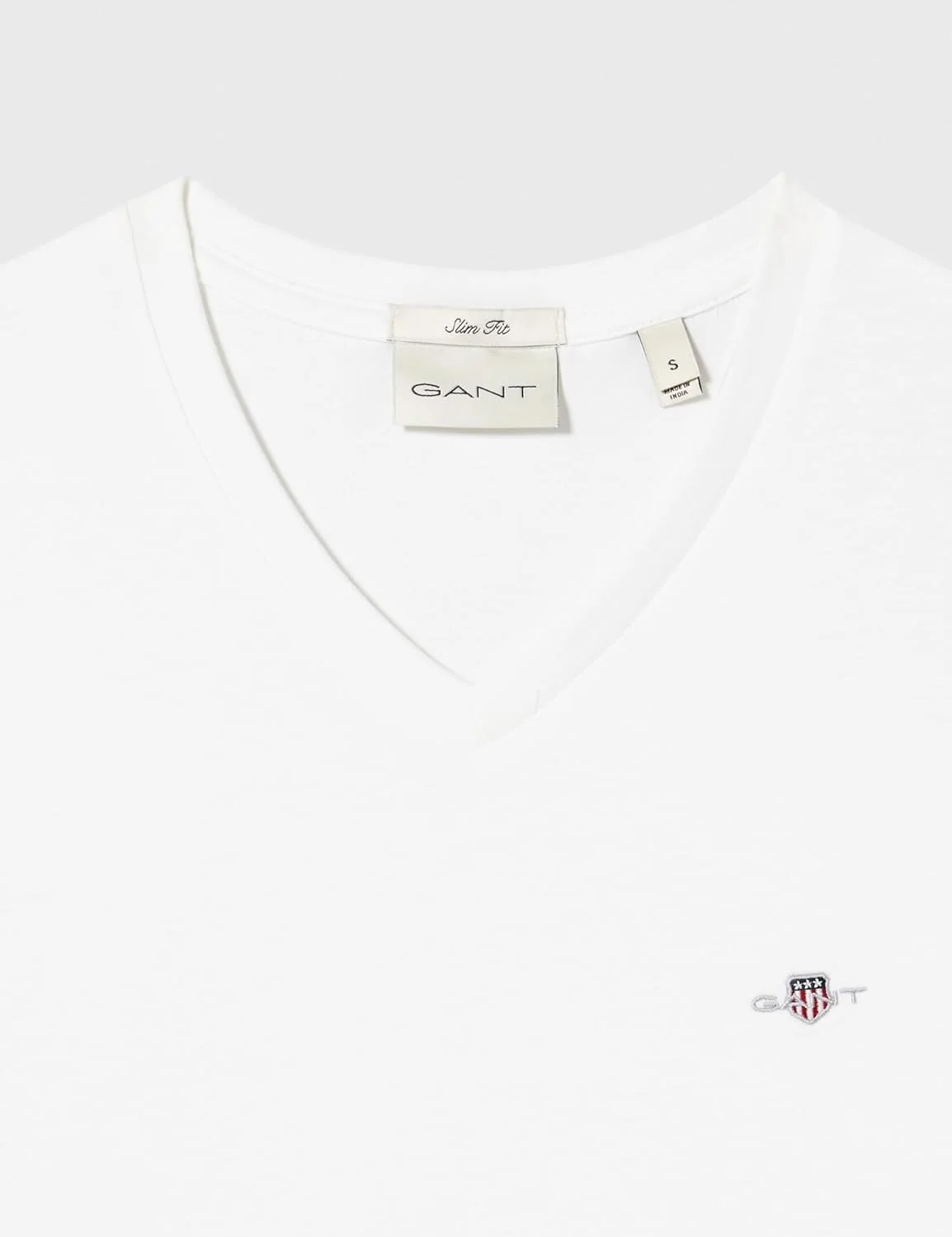 تی شرت یقه هفت مردانه GANT مدل 2003186-110 با برش Slim Fit