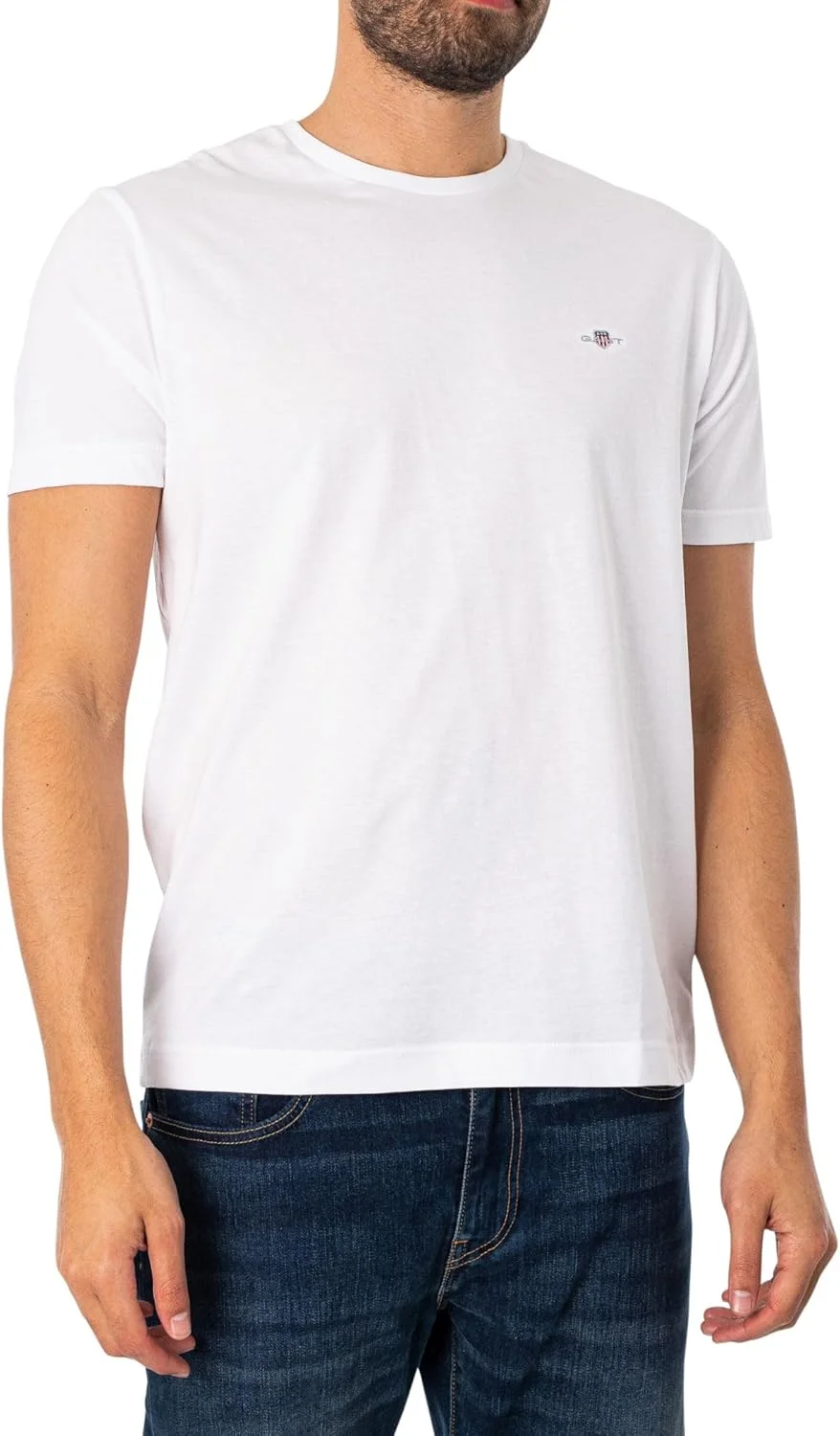تی شرت مردانه مدل شیلد با برش معمولی GANT 2003184-110