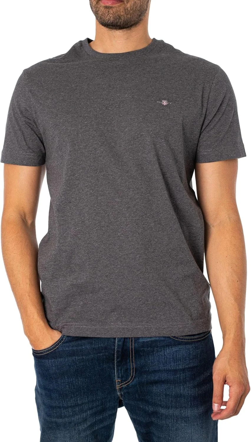 تی‌شرت مردانه مدل 2003184-95 از GANT با برش معمولی و طرح سپر