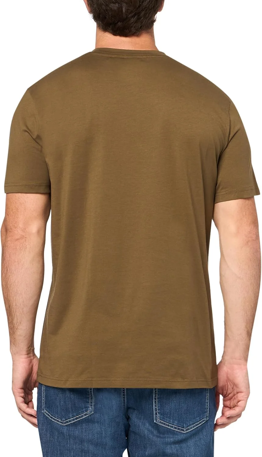 تی شرت آستین کوتاه یقه گرد مردانه با لوگوی برجسته