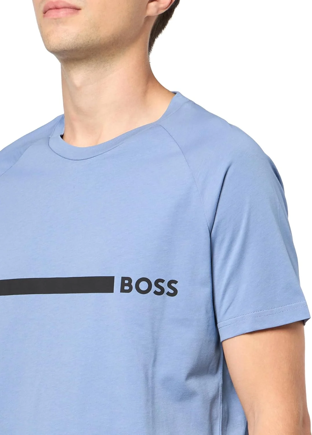 تی شرت آستین کوتاه مردانه BOSS با لوگوی تکراری و برش اسلیم فیت