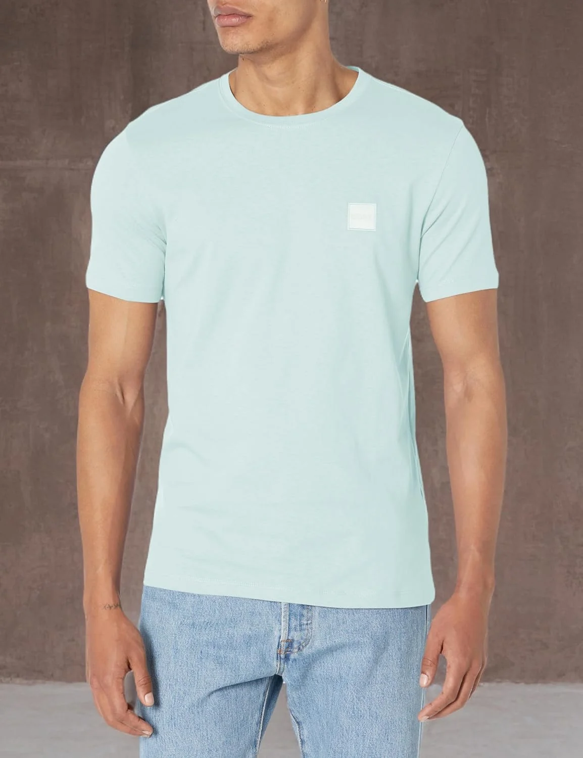 تی‌شرت مردانه BOSS مدل Tales با لوگوی بافته شده