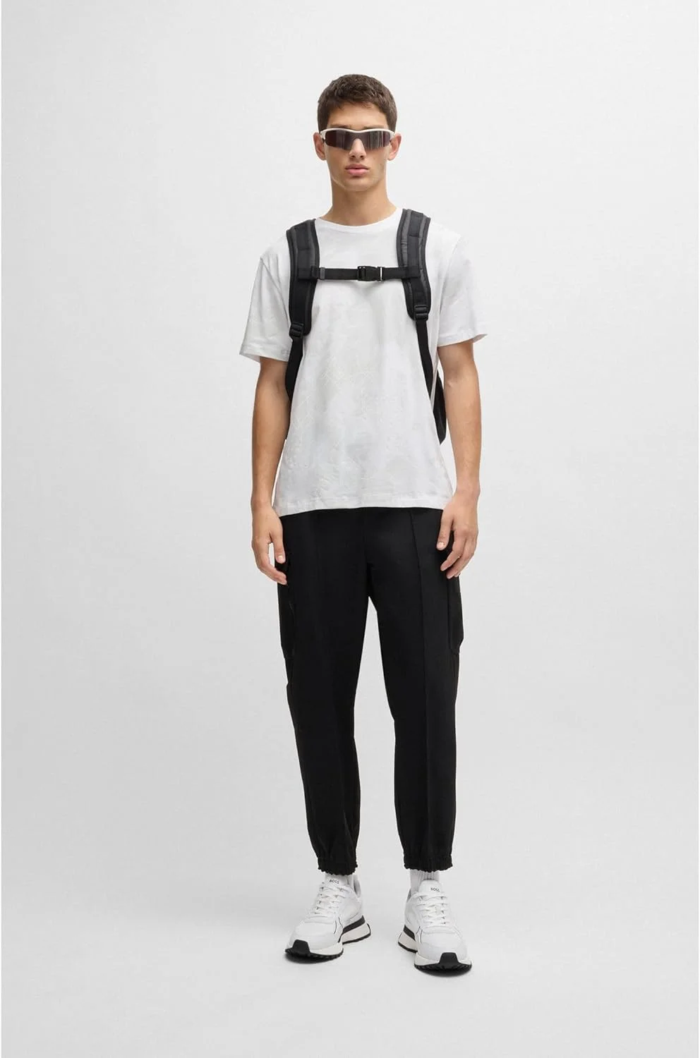 تی شرت مردانه BOSS مدل Tee 6 با طرح چاپی، تهیه شده از ترکیب پنبه