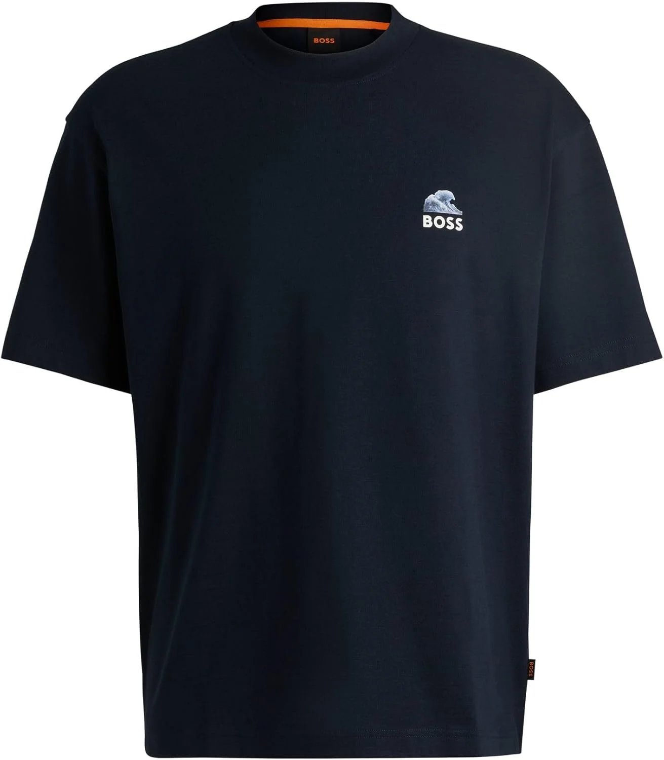 تی شرت مردانه بافت دار نخی با طرح گرافیکی