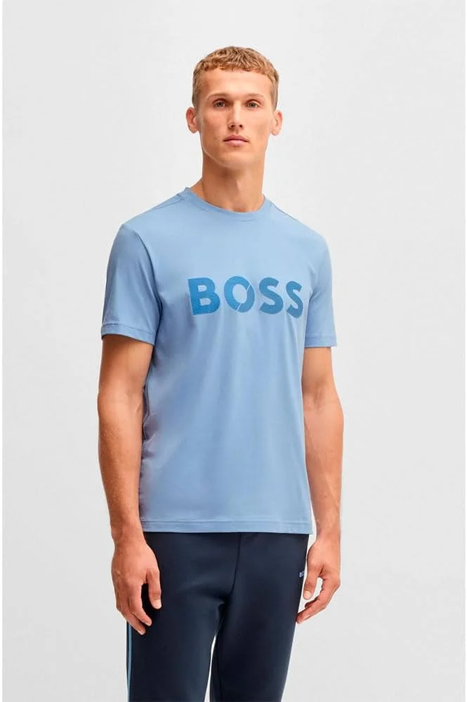 تی شرت مردانه BOSS با لوگوی نواری تی شرت مردانه BOSS با لوگوی نواری