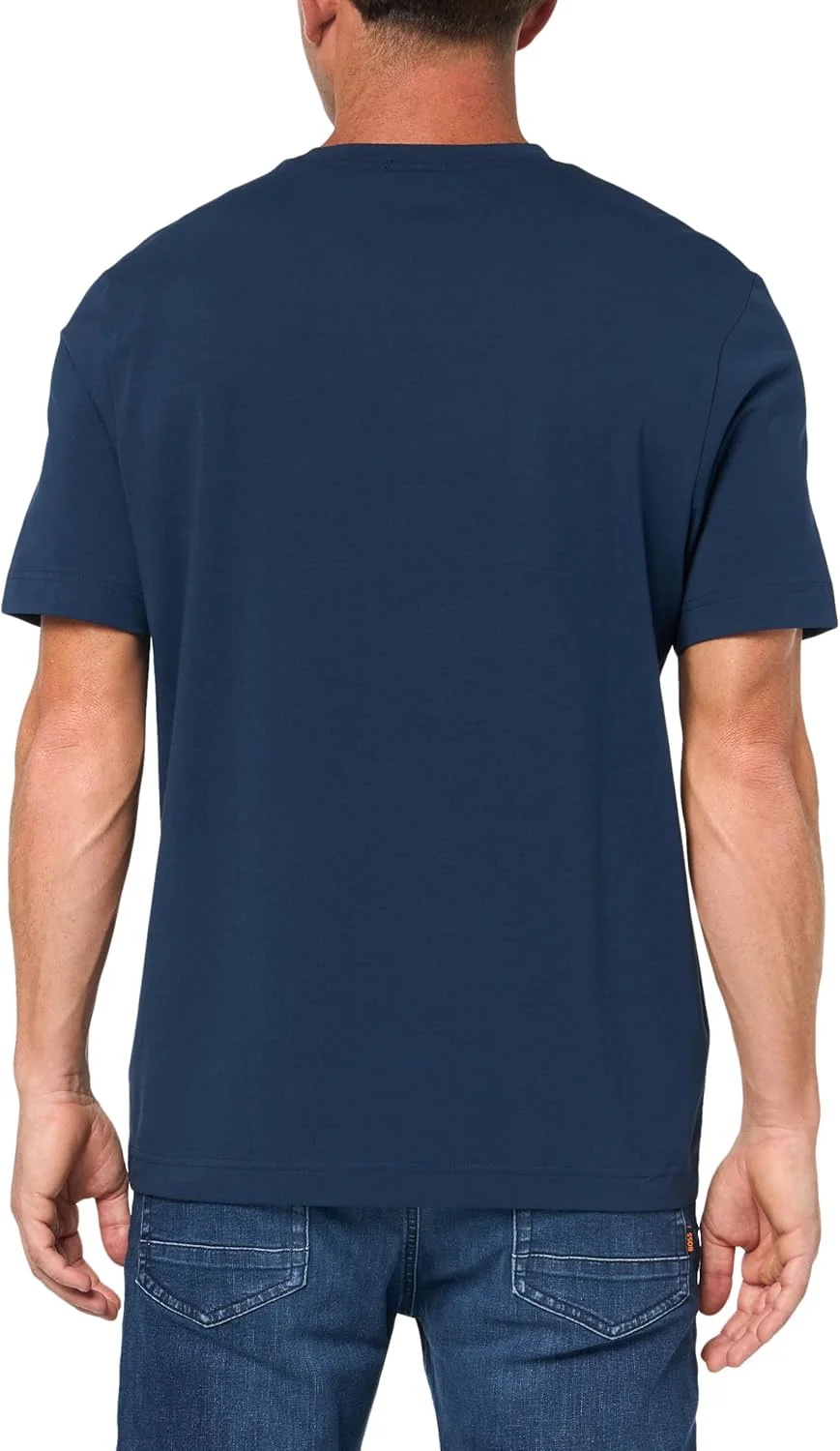 تی شرت مردانه BOSS با لوگوی کوچک روی سینه، مدل Regular Fit، از جنس پنبه