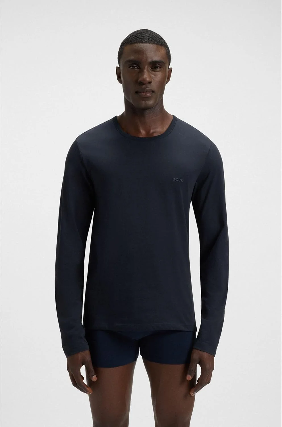 زیرپوش آستین بلند مردانه باس مدل Lsshirtrn 3p کلاسیک