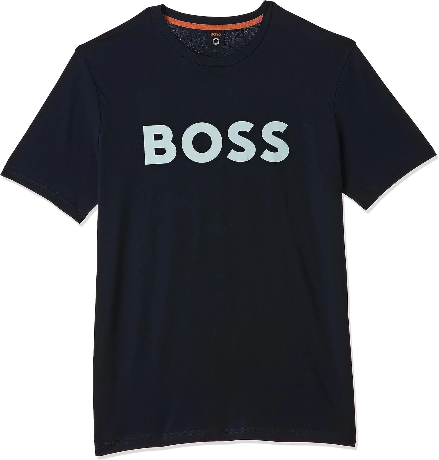 تی شرت نخی یقه گرد با لوگوی چاپی، سایز ایکس لارج