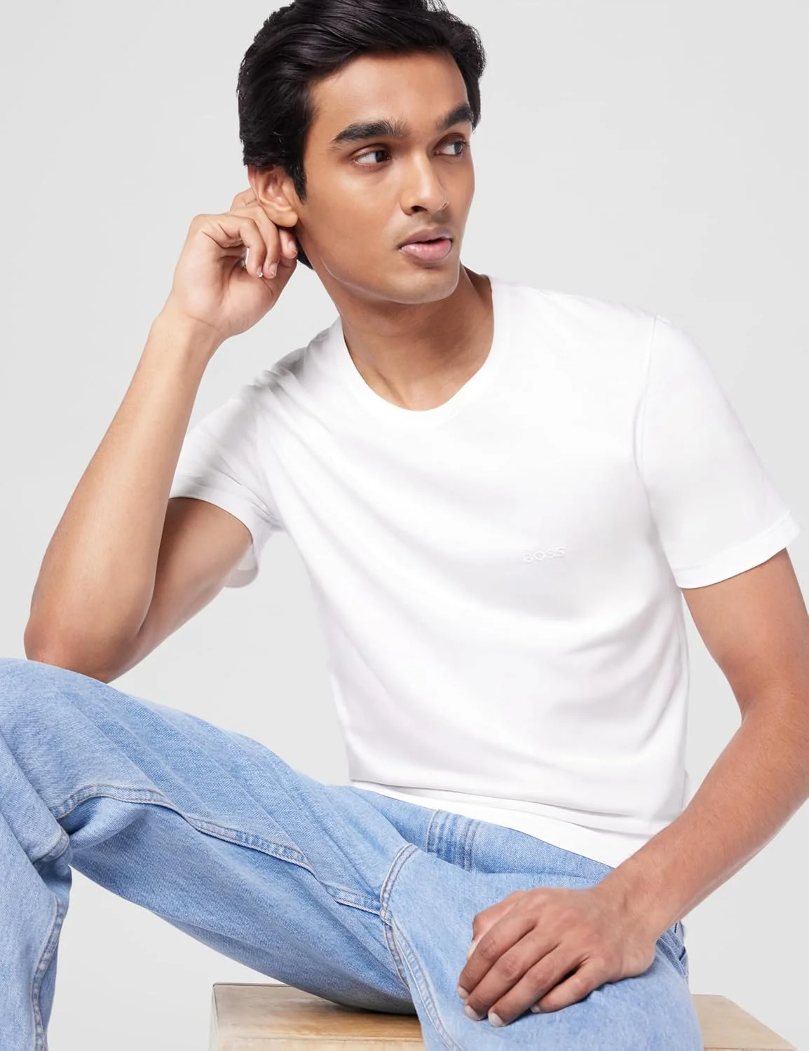 تی شرت مردانه BOSS مدل Classic Logo Cotton، بسته 3 عددی تی شرت مردانه BOSS مدل Classic Logo Cotton، بسته 3 عددی