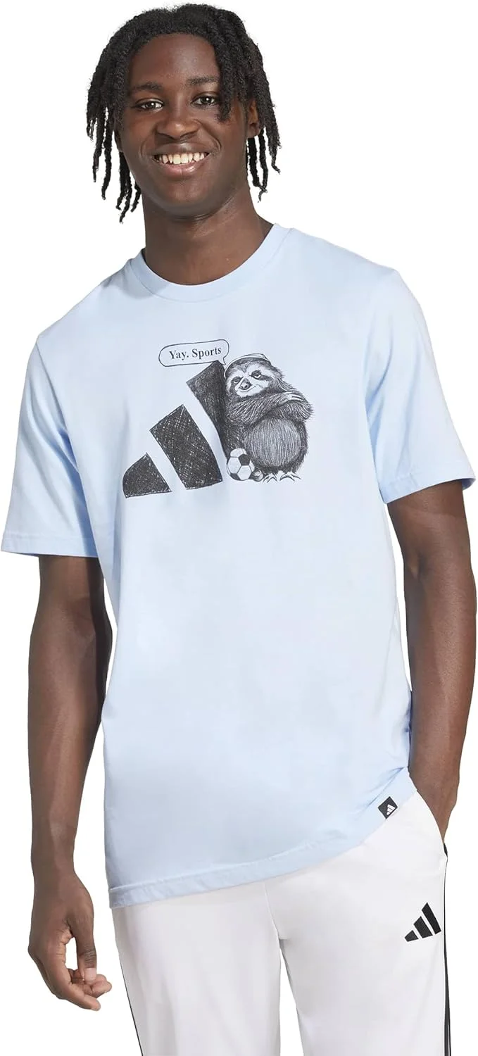 تی شرت گرافیکی مردانه آدیداس مدل Yay Sports