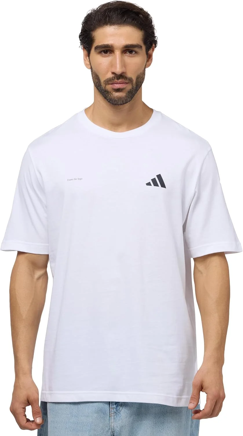 تی شرت گرافیکی حلقه ای مردانه آدیداس مدل Lens Power Of Three