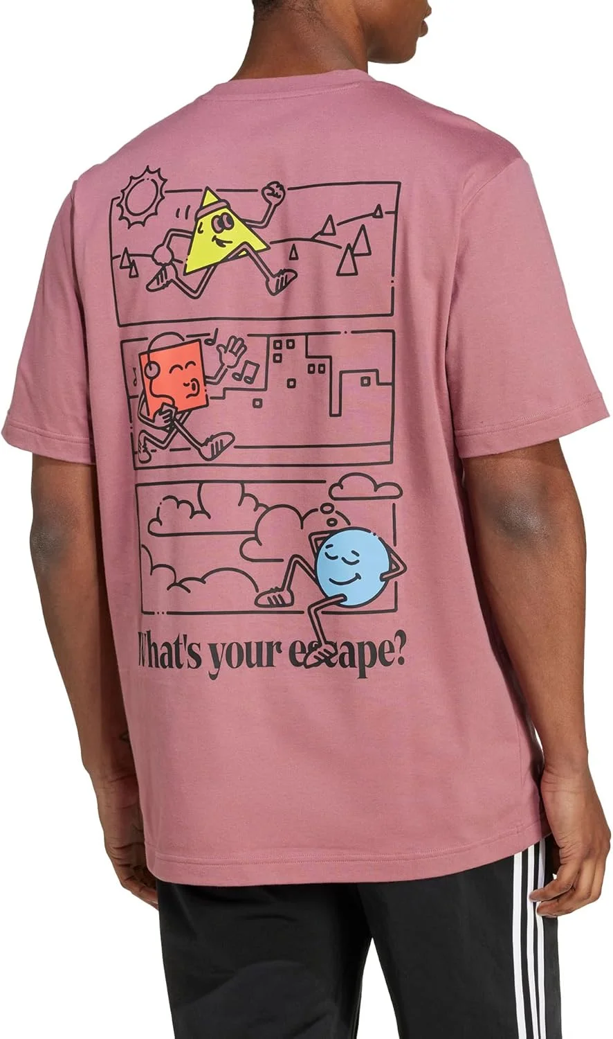 تی شرت گرافیکی مردانه آدیداس با طرح اشکال مثبت