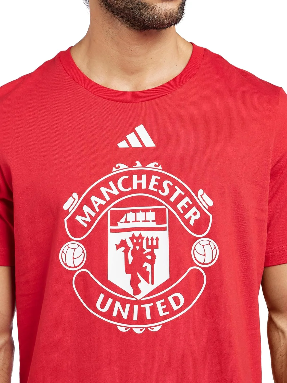 تی شرت گرافیکی مردانه آدیداس منچستر یونایتد DNA
