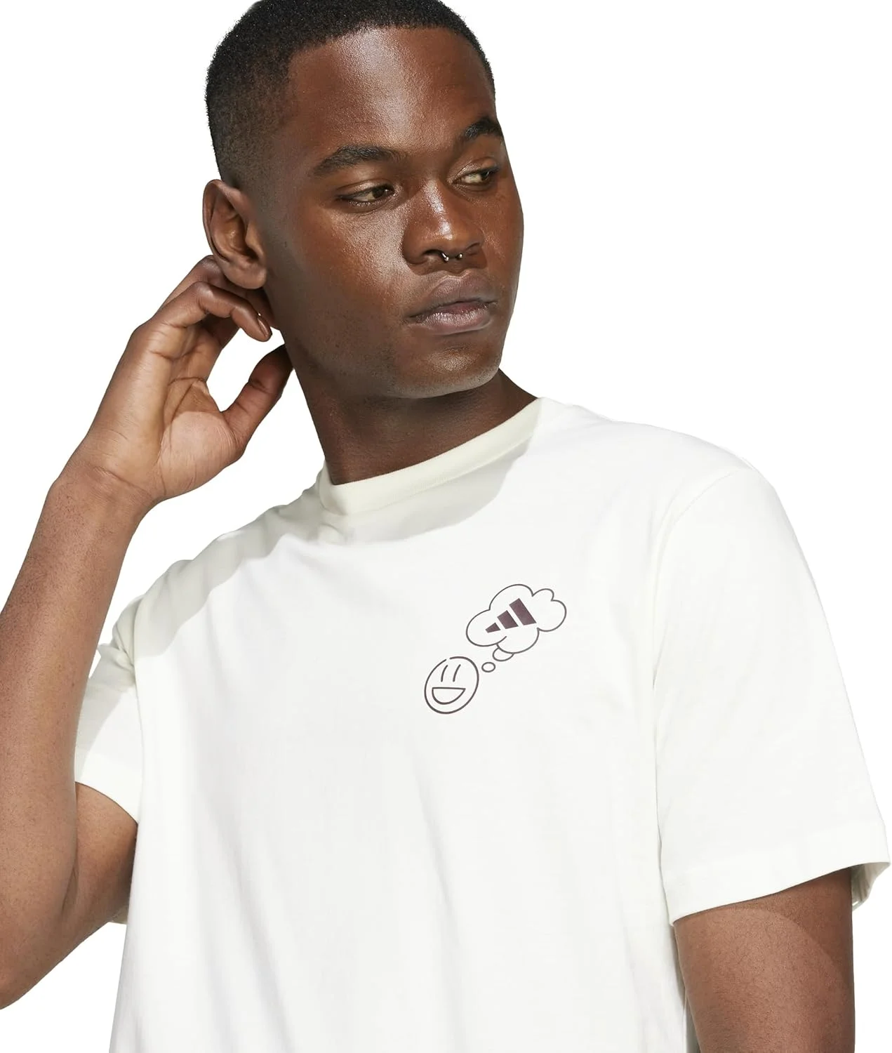 تی شرت مردانه آدیداس با طرح گرافیکی دایره ای