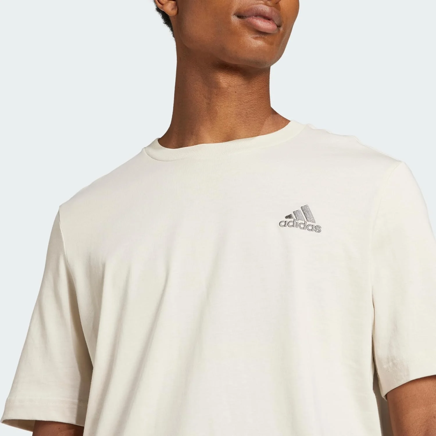 تی شرت مردانه آدیداس Essentials Single Jersey با لوگوی کوچک گلدوزی شده