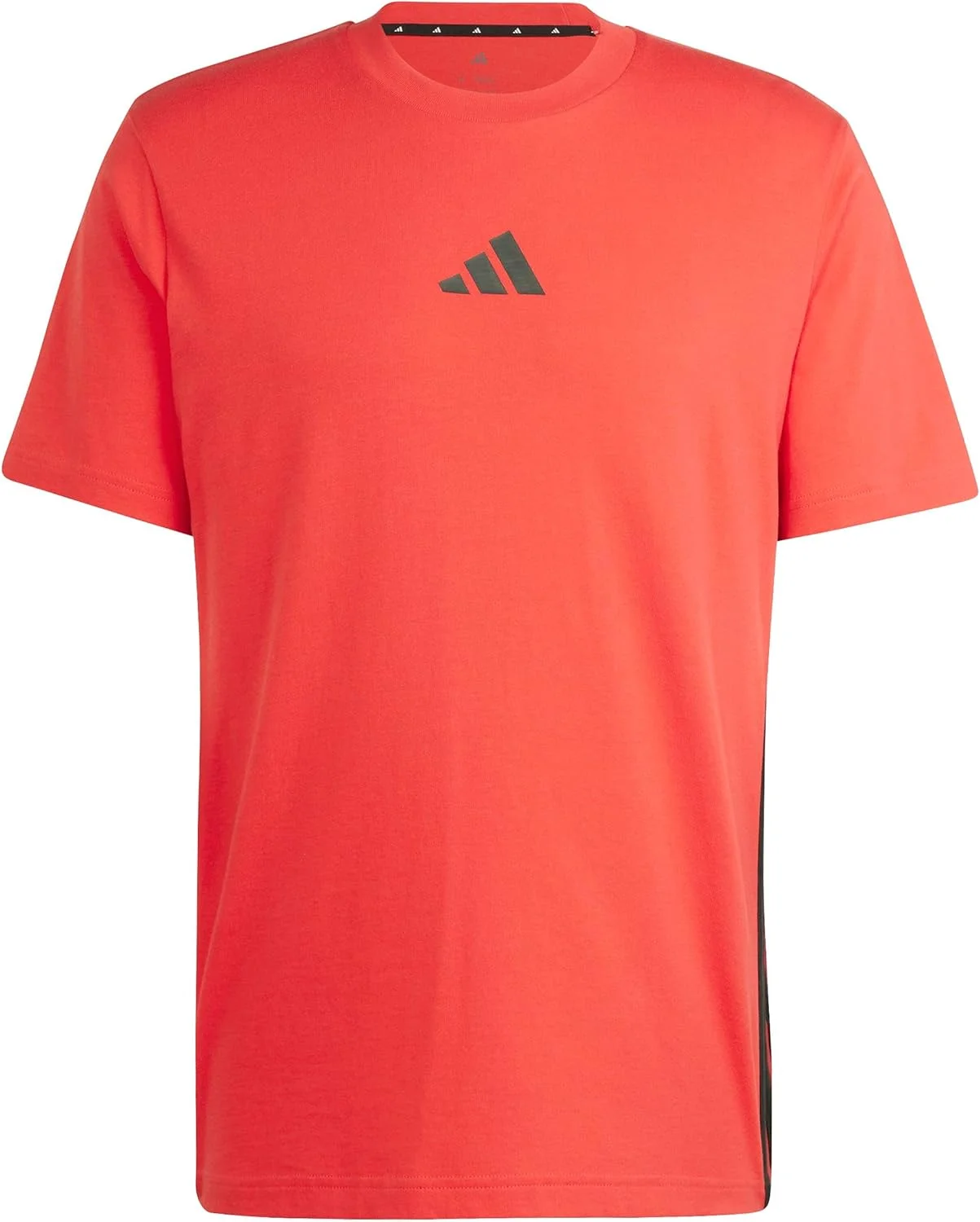 تی‌شرت مردانه آدیداس Essentials 3-Stripes Single Jersey قرمز، سایز S