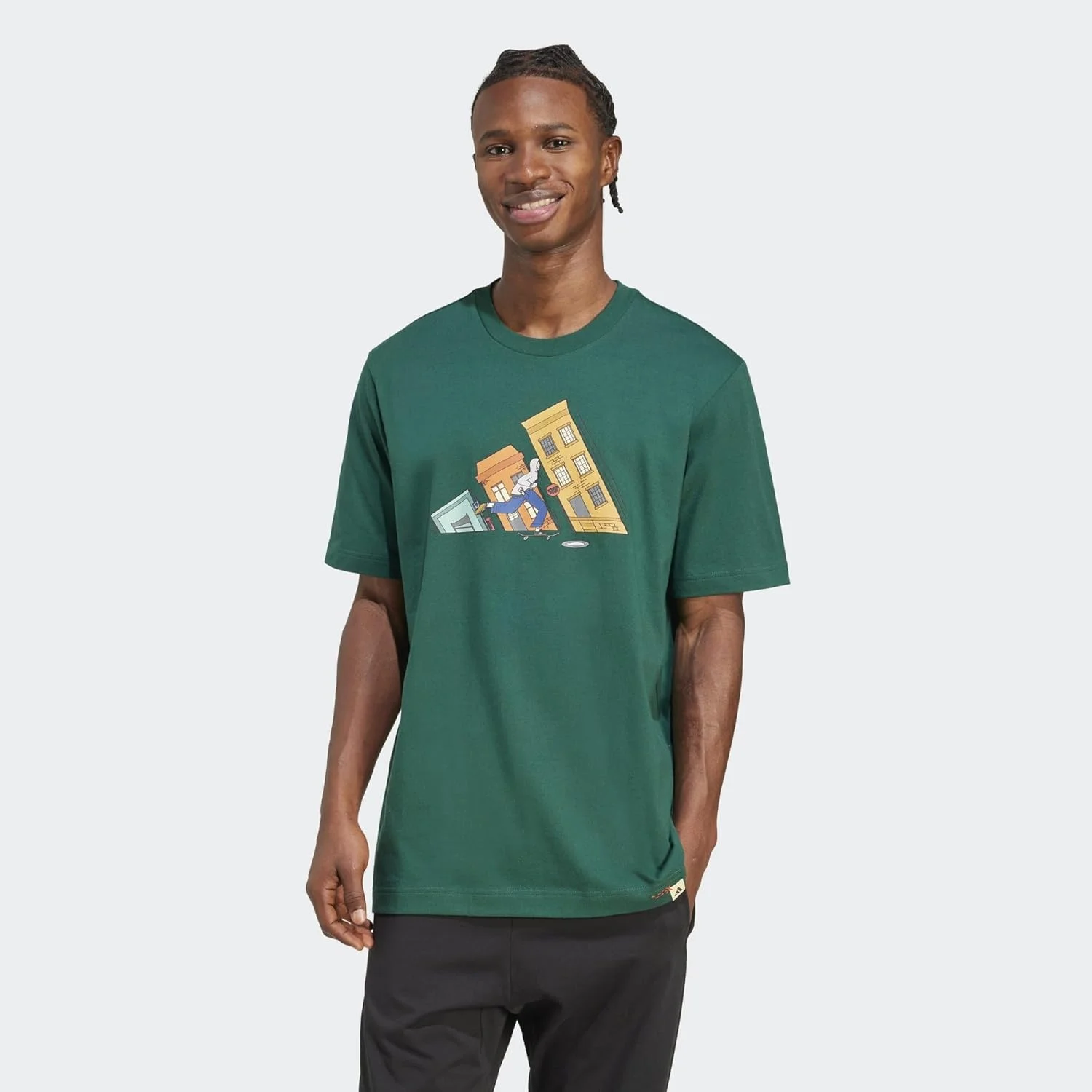 تی‌شرت گرافیکی مردانه آدیداس با طرح اسکیت