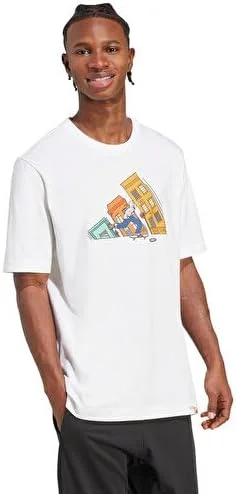 تی شرت گرافیکی مردانه آدیداس طرح اسکیت