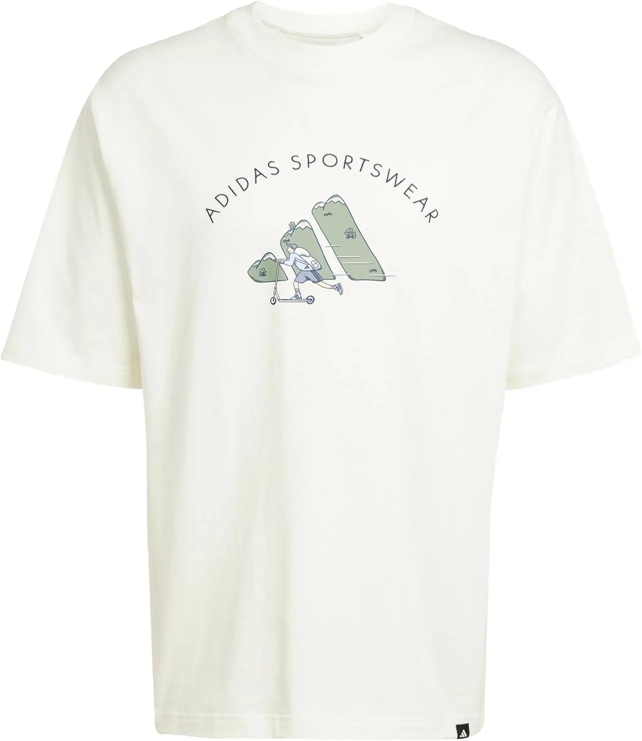 تی شرت گرافیکی اسکوتر آدیداس مردانه طرح Codes Doodle
