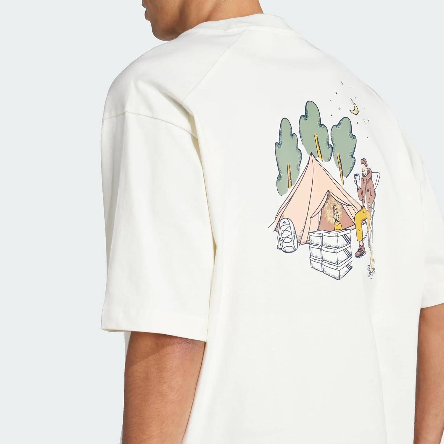 تی شرت گرافیکی مردانه آدیداس مدل Codes Doodle Camp