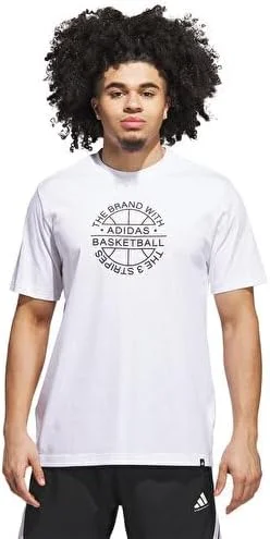 تی شرت گرافیکی آدیداس مردانه با طرح نشان بسکتبال