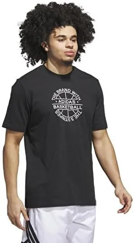 تی شرت گرافیکی آدیداس مردانه با طرح نشان بسکتبال
