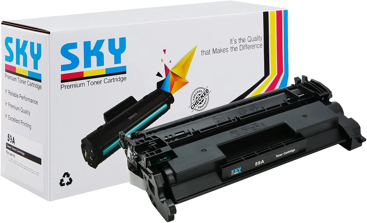 کارتریج تونر SKY 59A دارای چیپ سازگار با پرینترهای LaserJet Pro MFP M428 M428dw M428fdn M428fdw M404 M404n M404dn M404dw